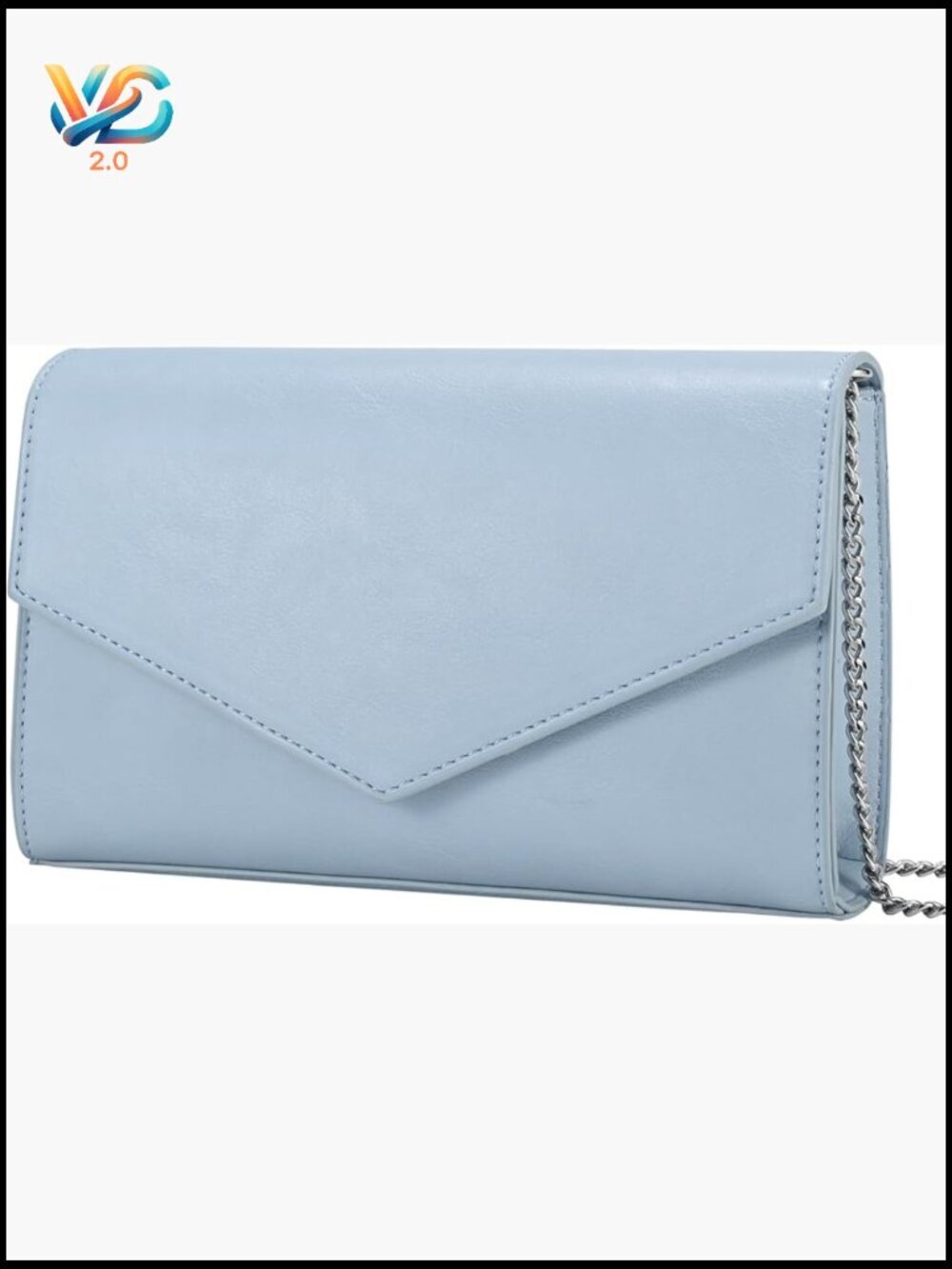 Foldover Envelope Crossbody Clutch Purse with Magnetic Snap Closure